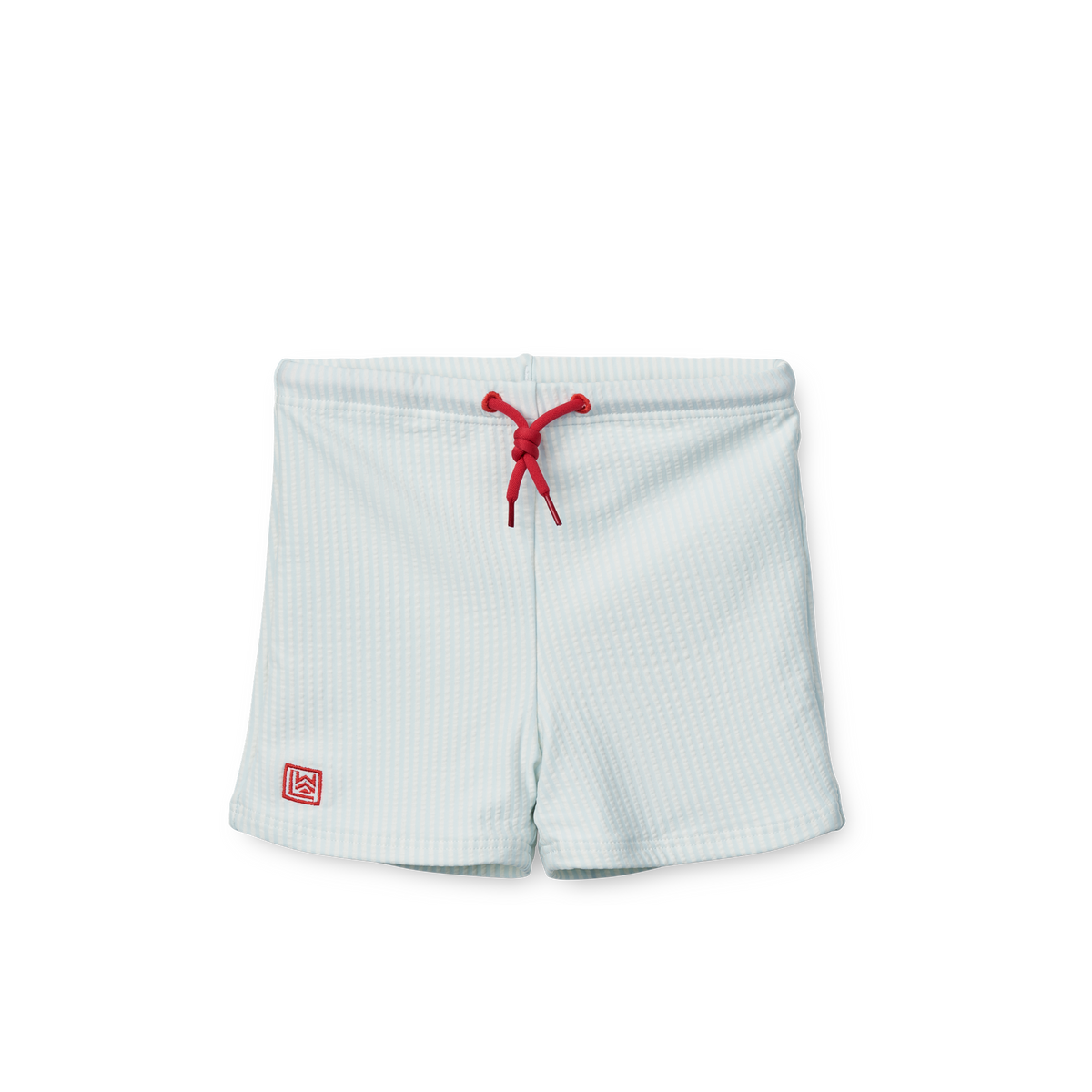 Otto Seersucker Swim Pants | Stripe Pure sky | Zwembroek