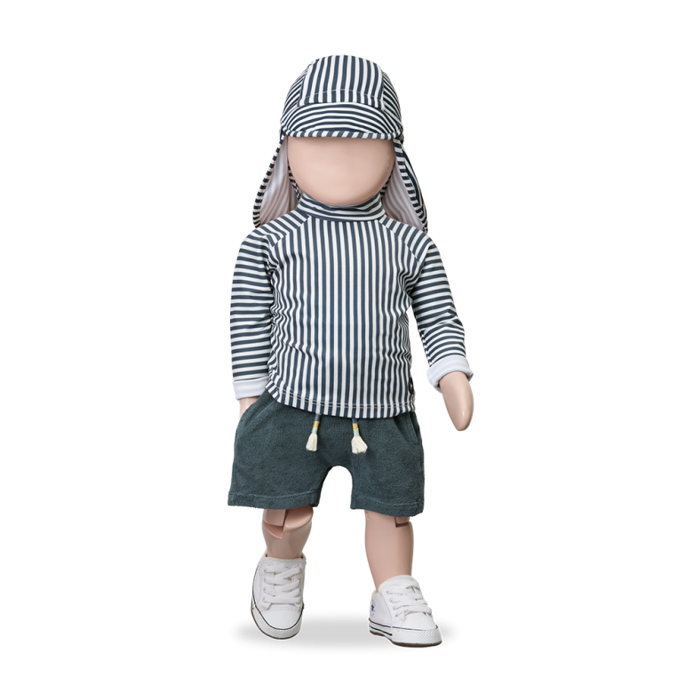 1+ IN THE FAMILY korte broek baby Gabi Petroleum blauw