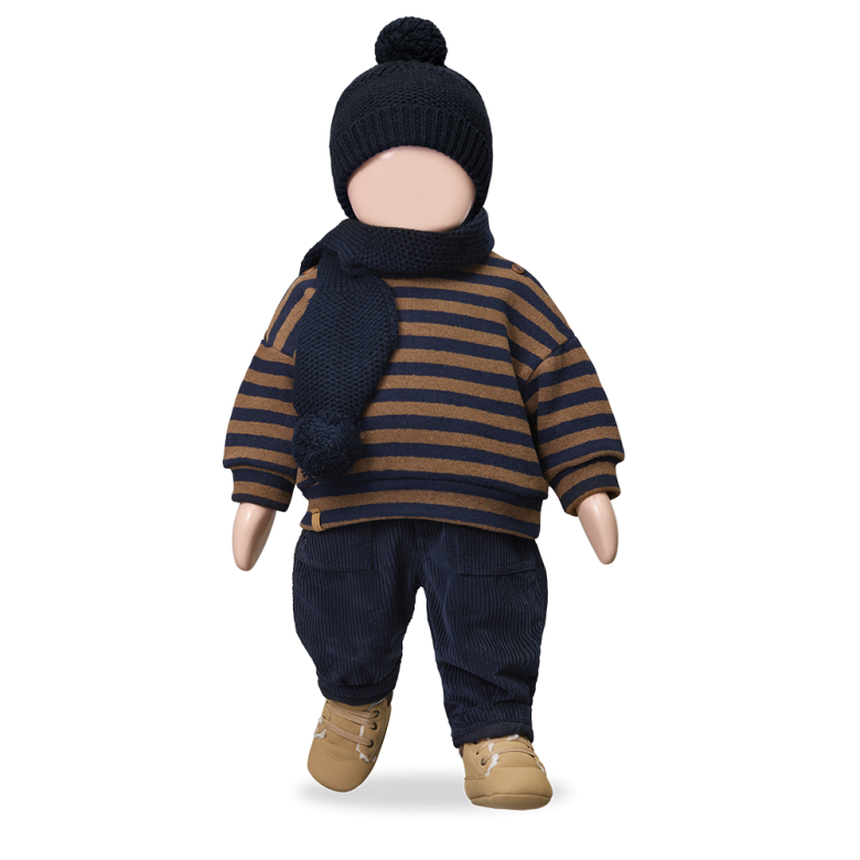 DIRK trui kind Castagna bruin sweater