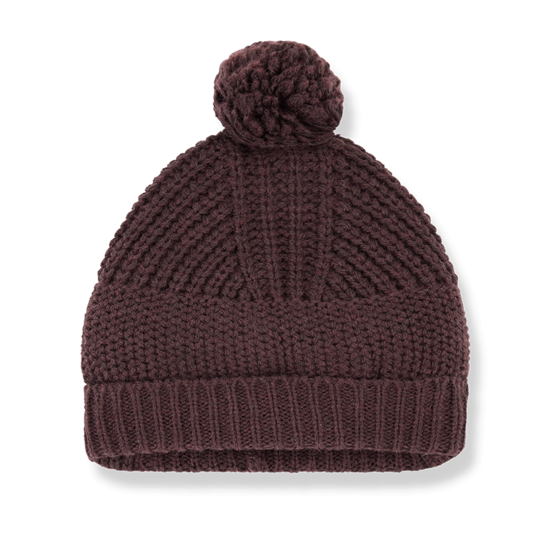 ERNA-BB muts baby Melanzana paars beanie
