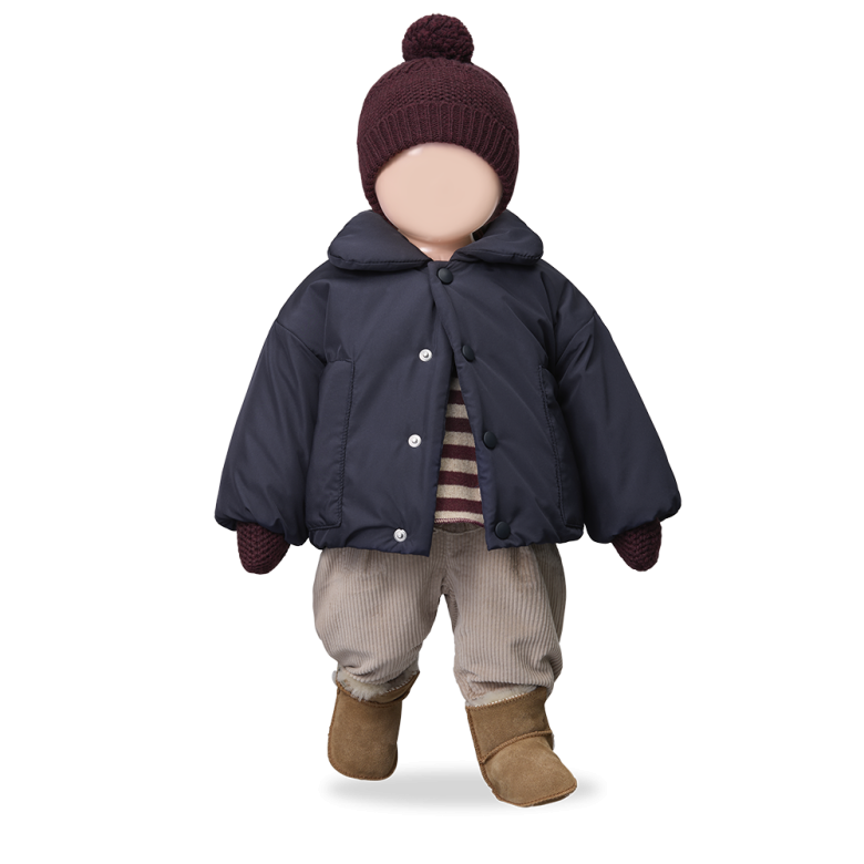 ERNA-BB muts baby Melanzana paars beanie