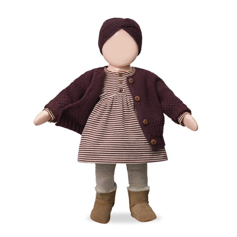 MALENE-BB jas/vest baby Melanzana paars