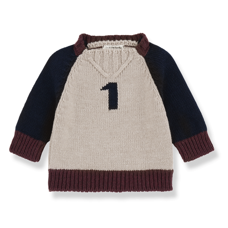 PATRICK trui kind Tortora bruin sweater