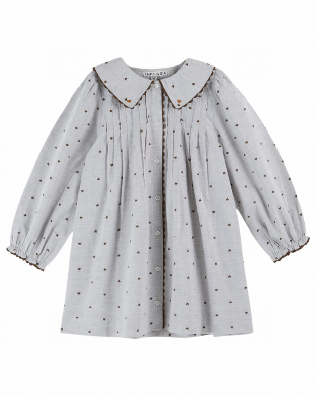 Jurk Emile et Ida | Robe Jacquard  Coeur