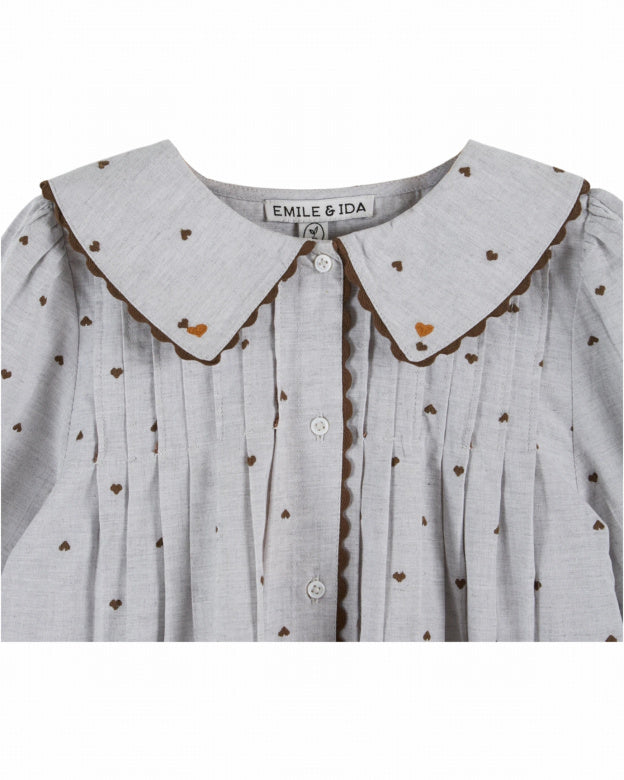 Jurk Emile et Ida | Robe Jacquard  Coeur