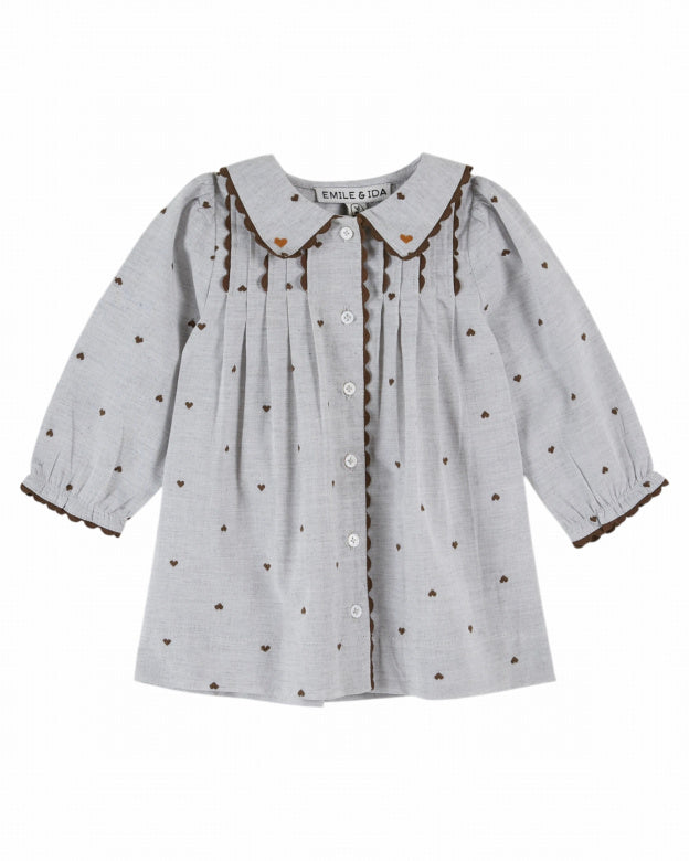 Jurk Emile et Ida | Robe Jacquard  Coeur