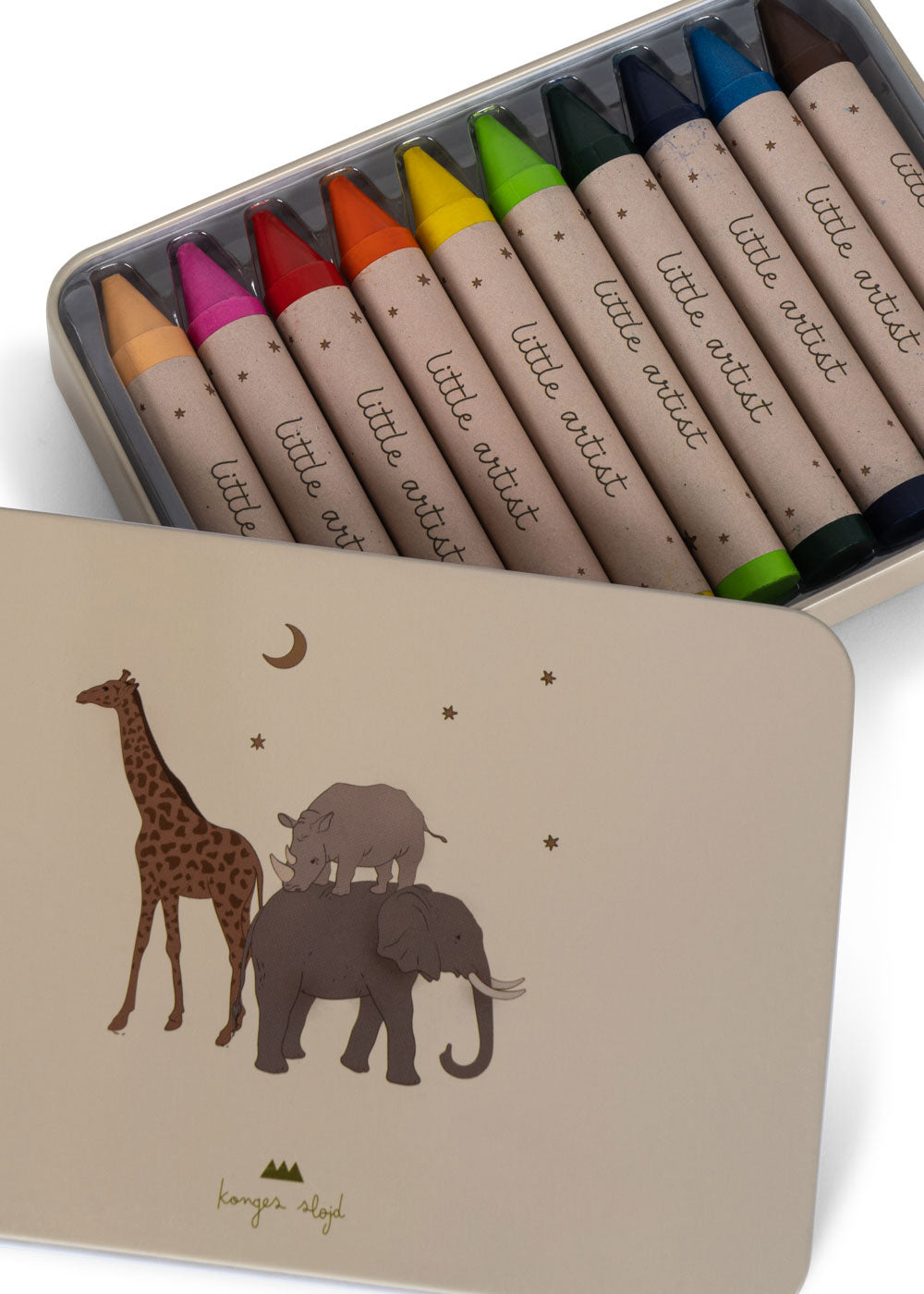 MIZUMI bijenwas kleurpotloden kind 10 stuks Safari crayons
