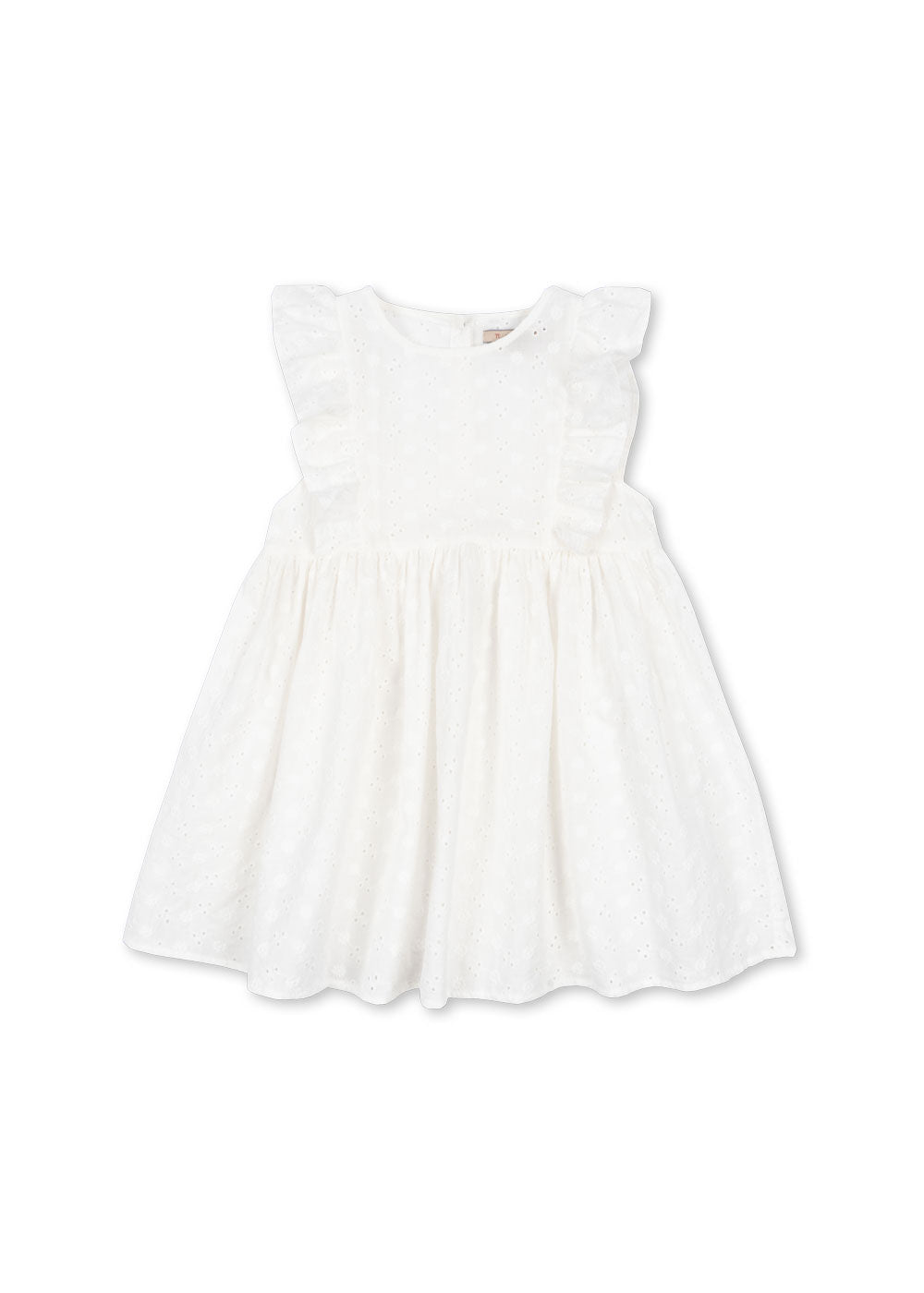 Lacey Dress | Optic White | Jurk