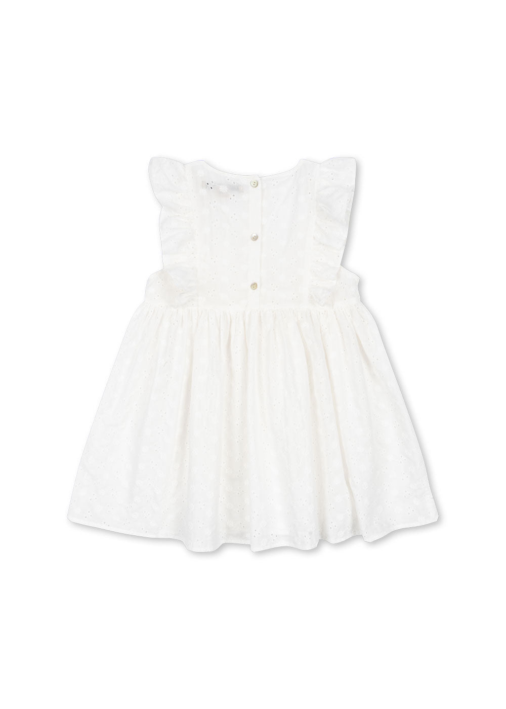 Lacey Dress | Optic White | Jurk
