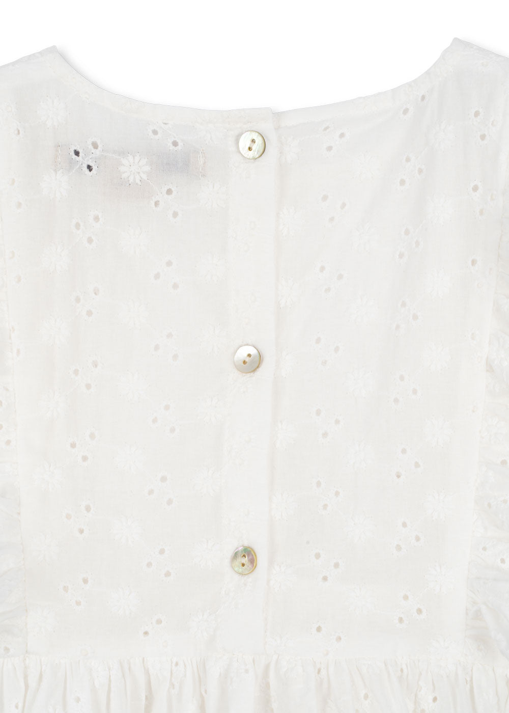 Lacey Dress | Optic White | Jurk