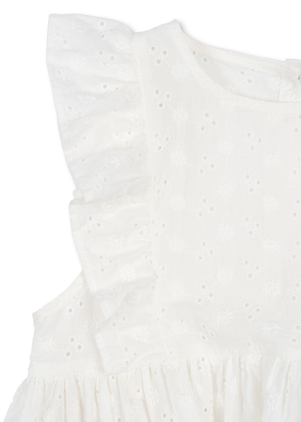 Lacey Dress | Optic White | Jurk
