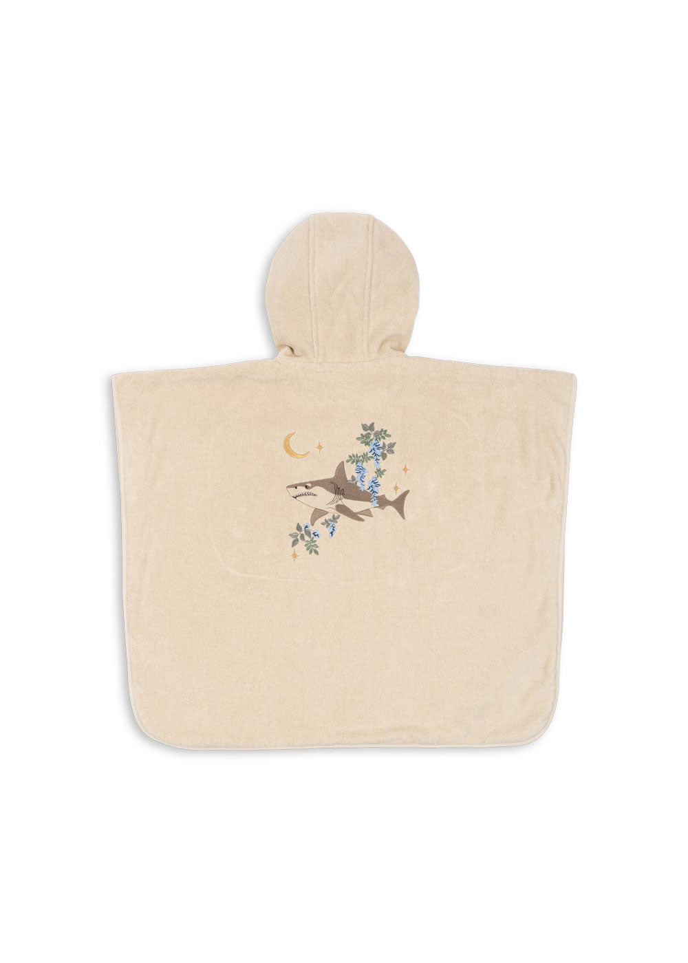 KONGES SLØJD poncho kind badstof GOTS Summer Sand wit strandponcho