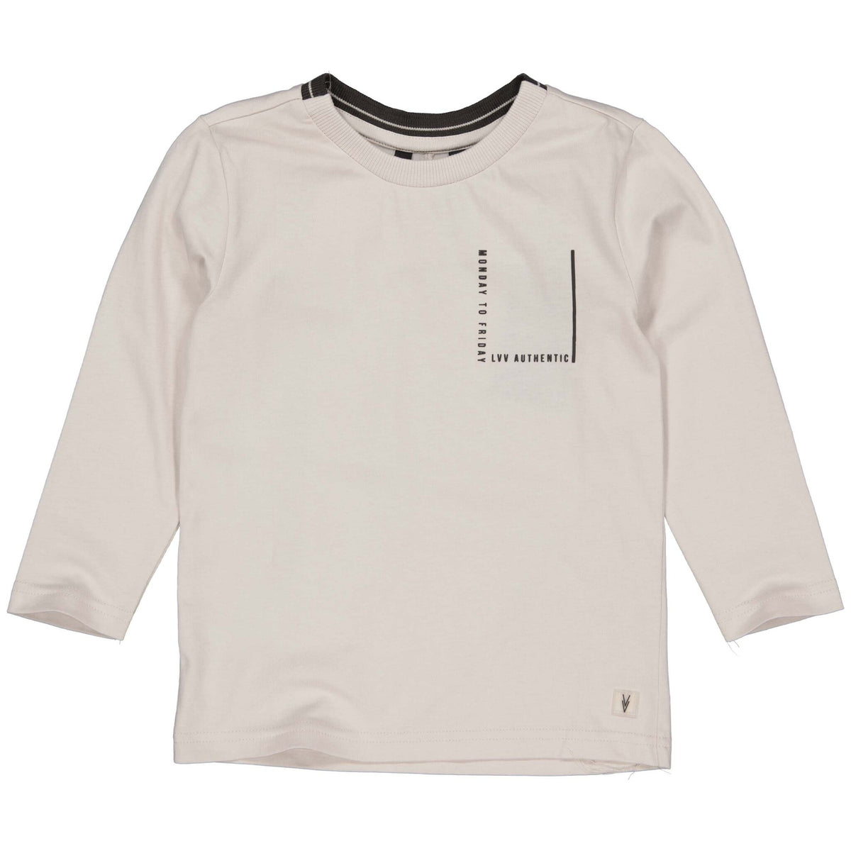LEVV shirt jongen Paddon T-shirt Soft Grey grijs