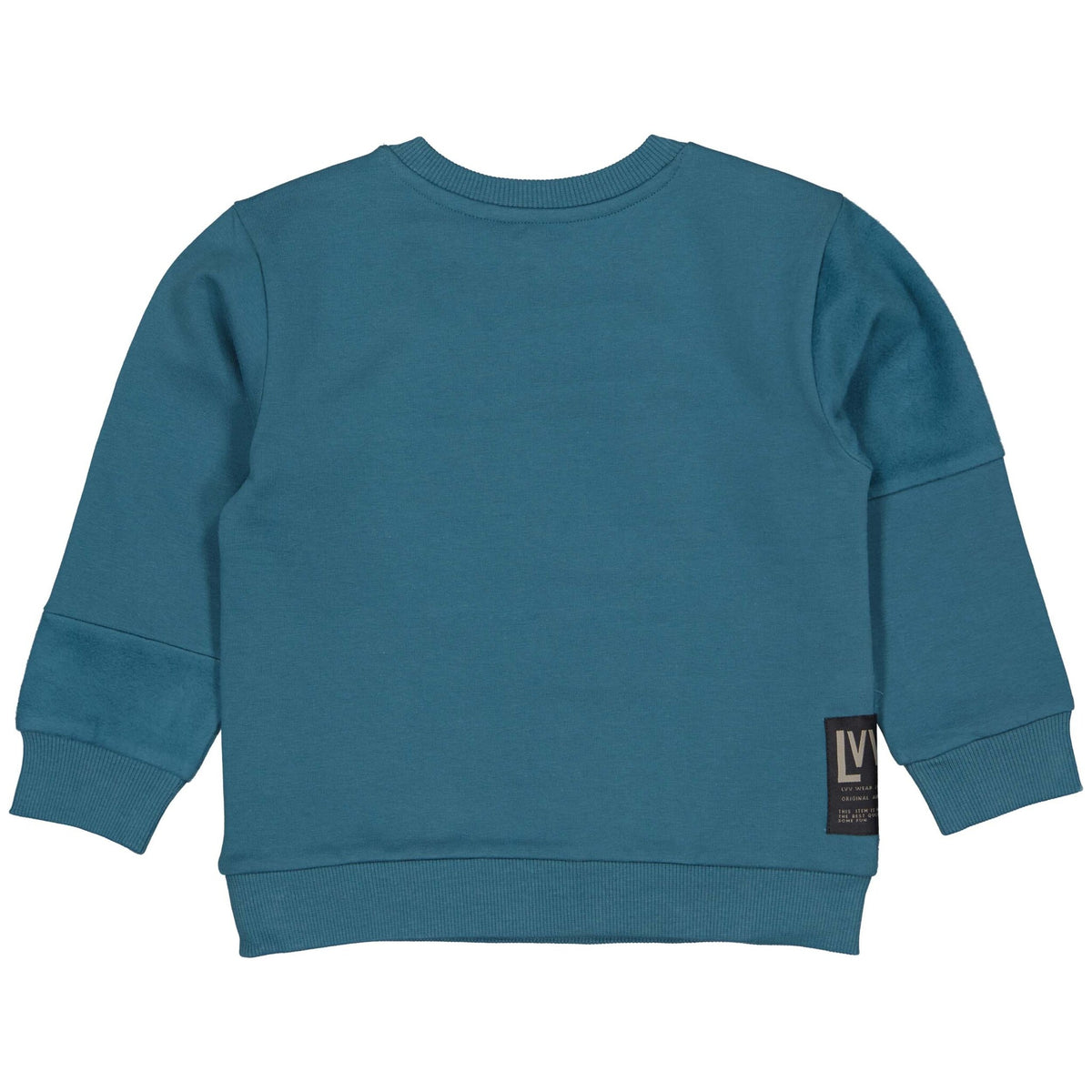 LEVV trui jongen Pamir sweater Petrol petrolblauw