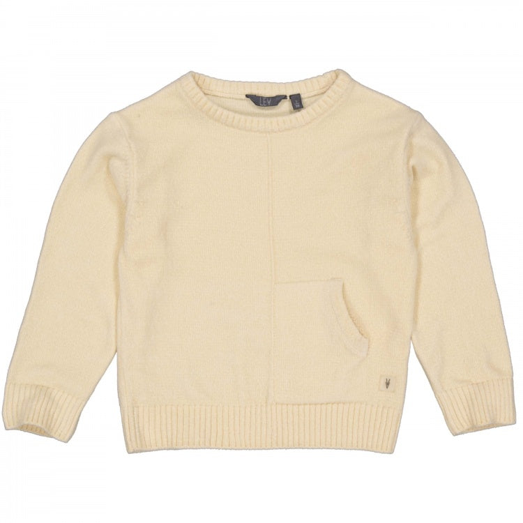 LEVV trui jongen Phyl sweater Cream crème