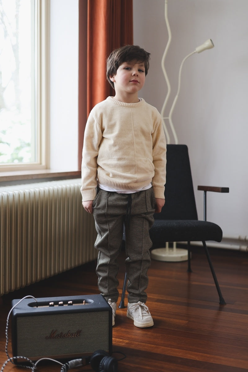 LEVV trui jongen Phyl sweater Cream crème