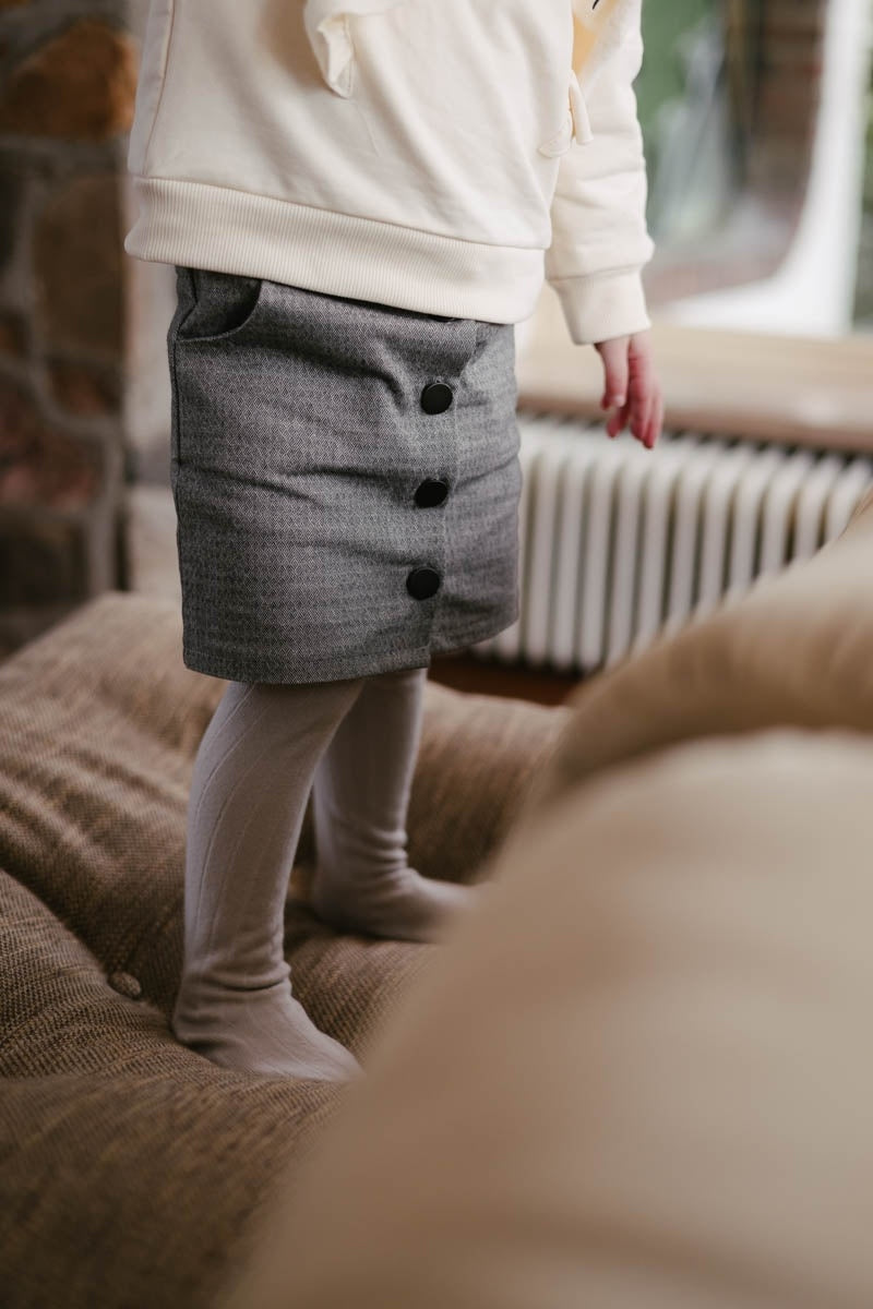 LEVV rokje meisje Prunal rok Grey grijs