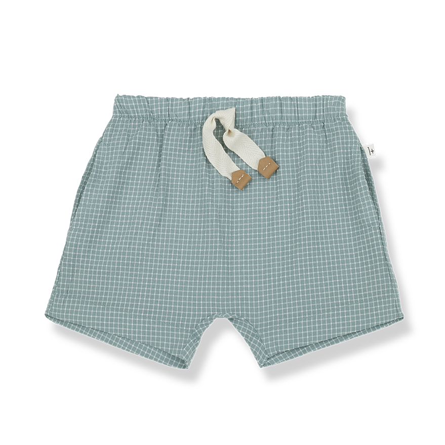 1+ IN THE FAMILY bermuda baby Salvatore Shark grijs korte broek