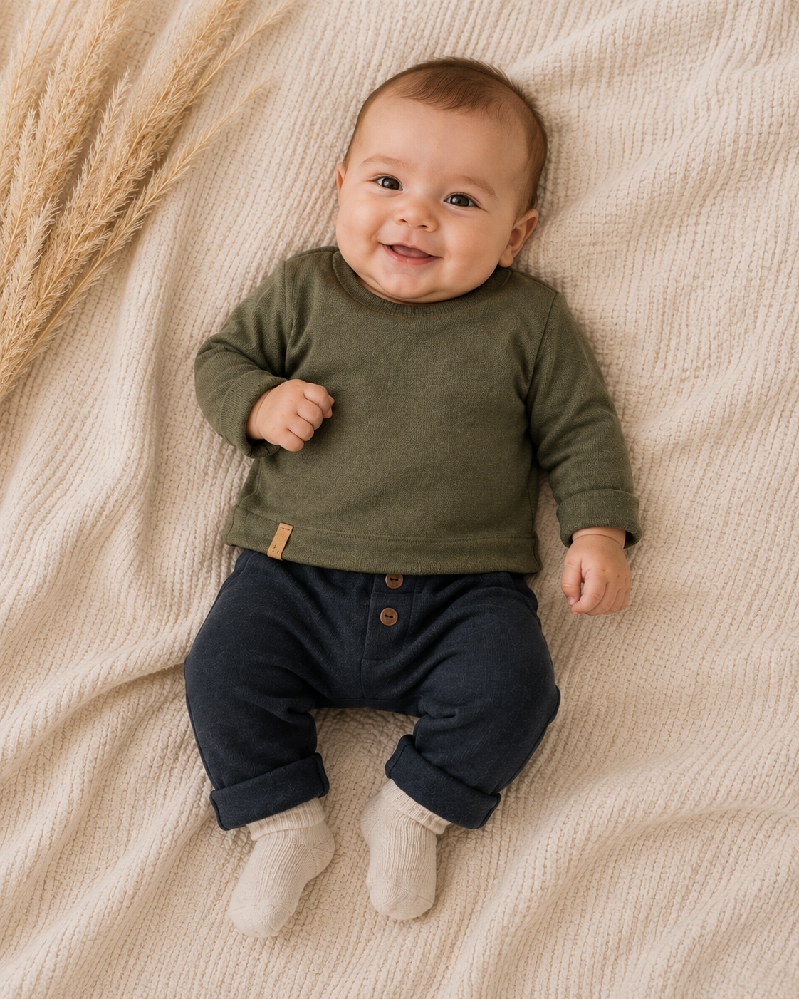 1+ IN THE FAMILY sweater Ottawa Khaki (khaki)