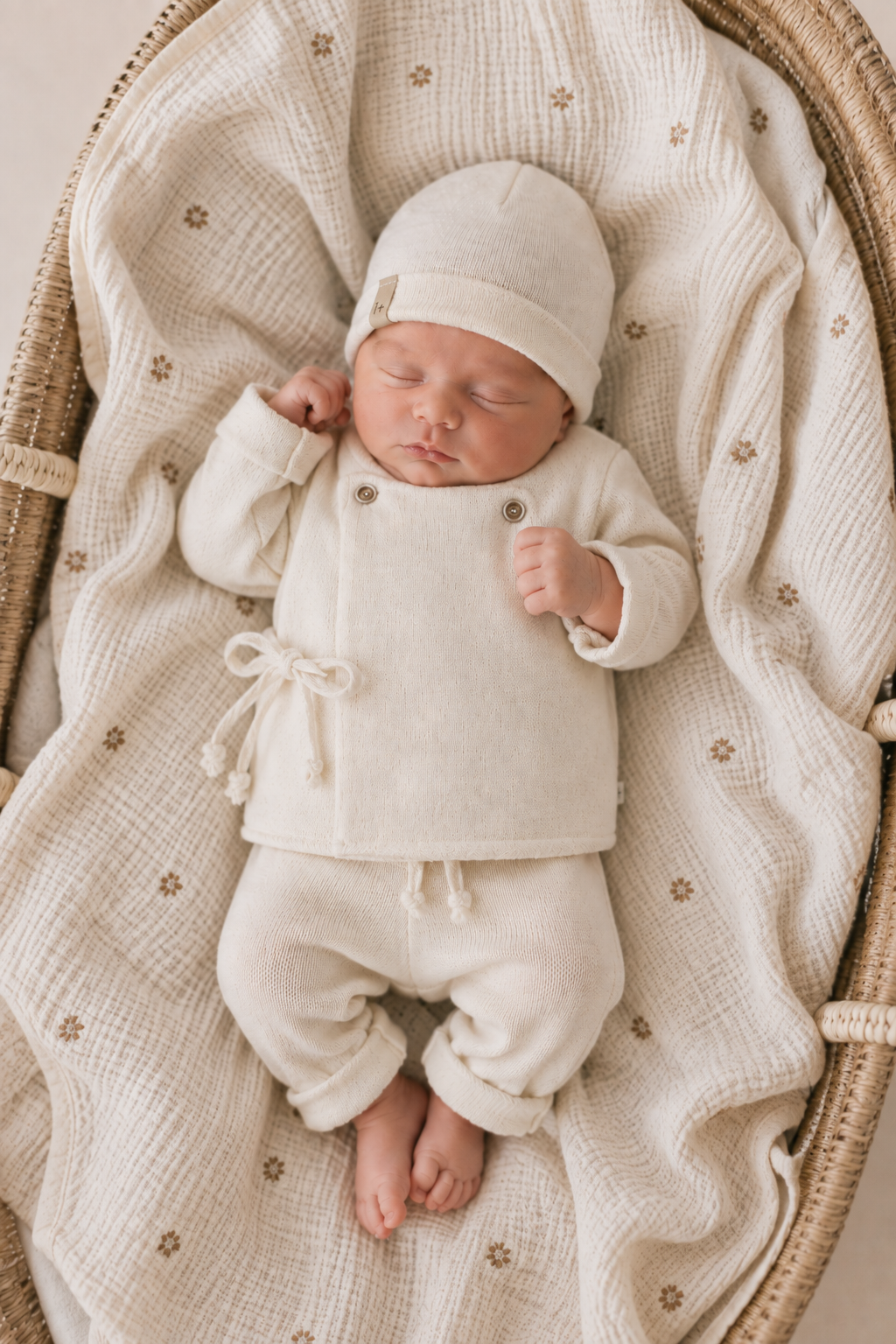 1+ IN THE FAMILY broek baby Alain Ecru