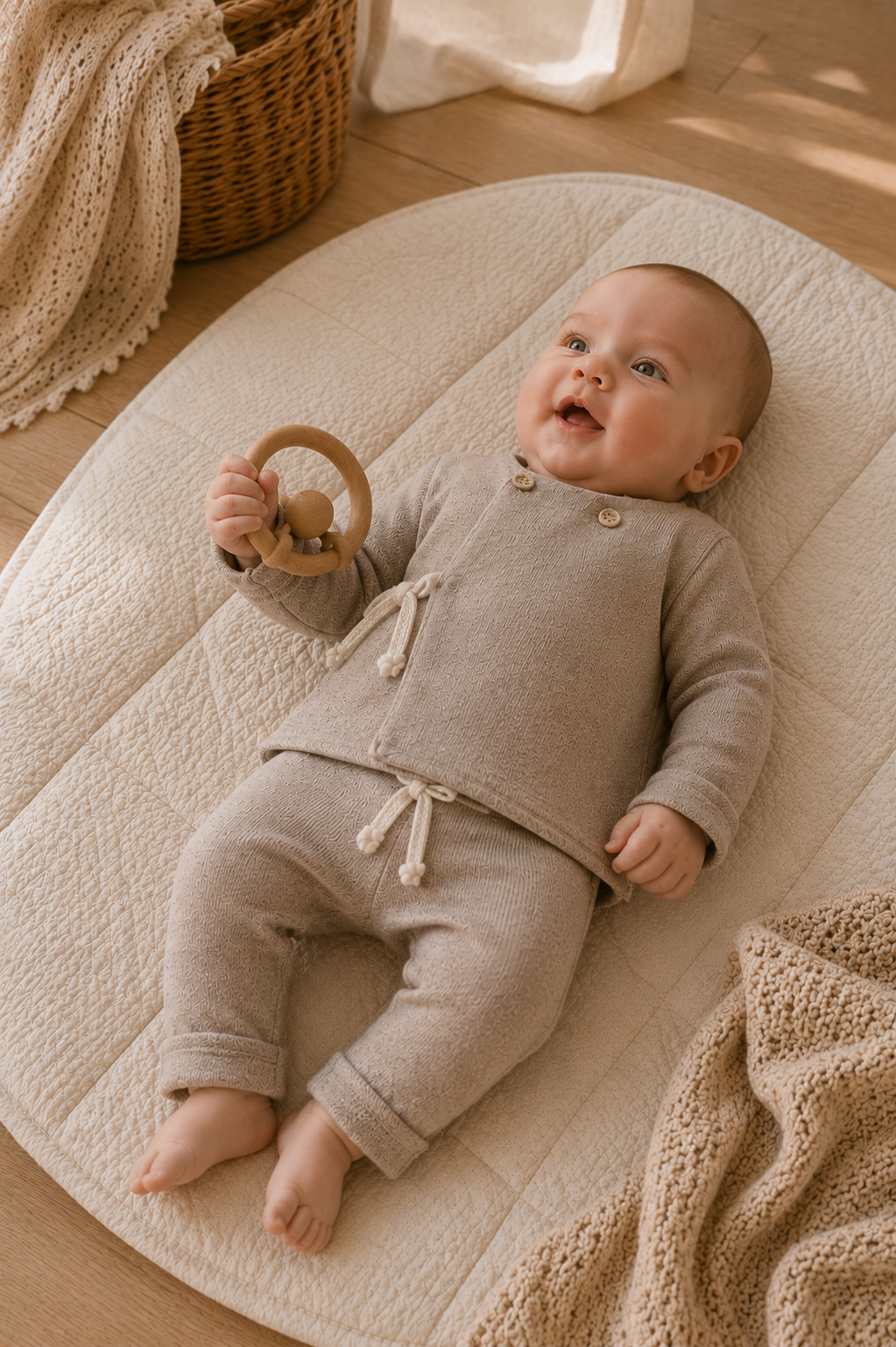1+ IN THE FAMILY T-shirt baby Pessac Beige