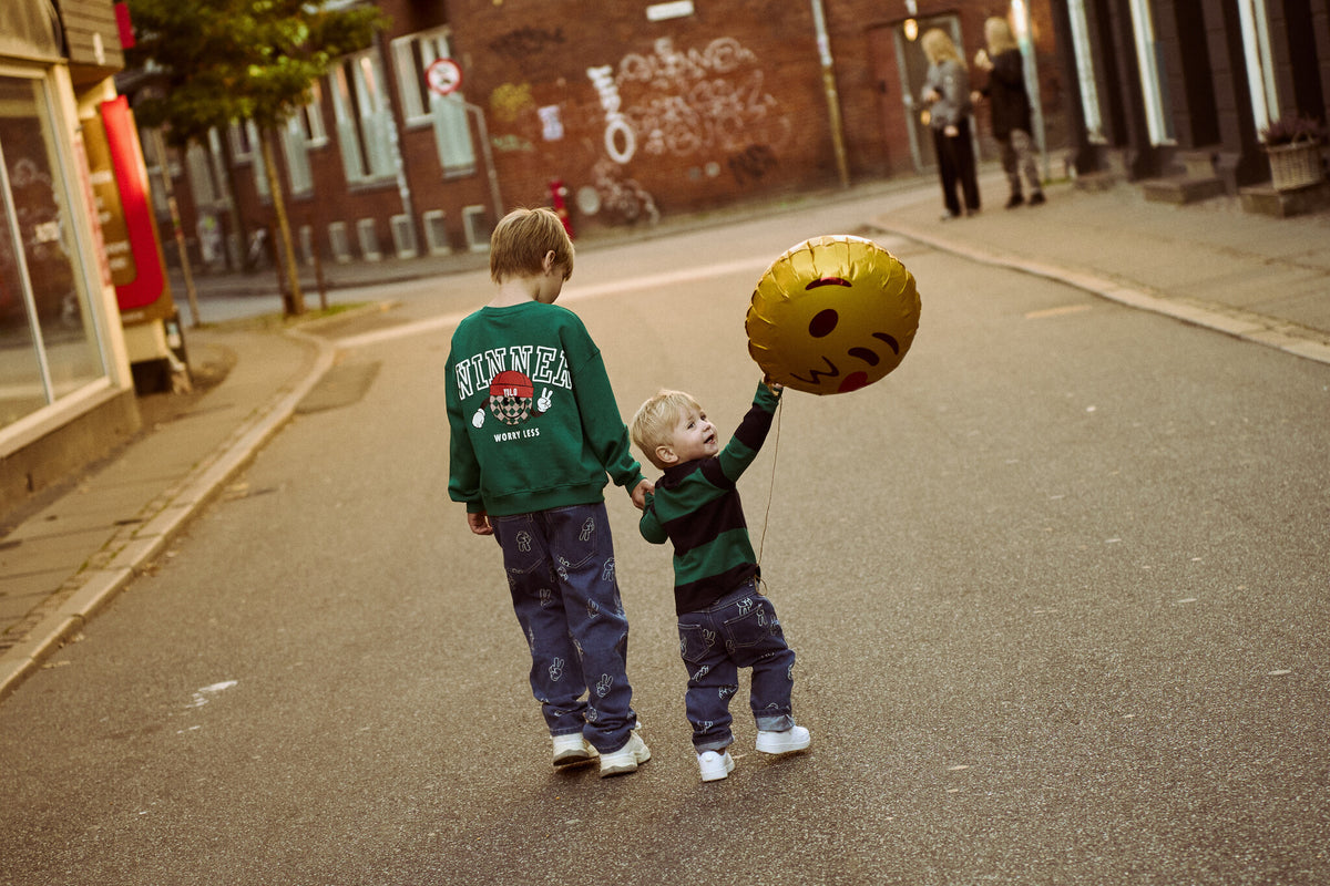 The New sweatshirt kind Paul Sweatshirt Alpine Green (groen)