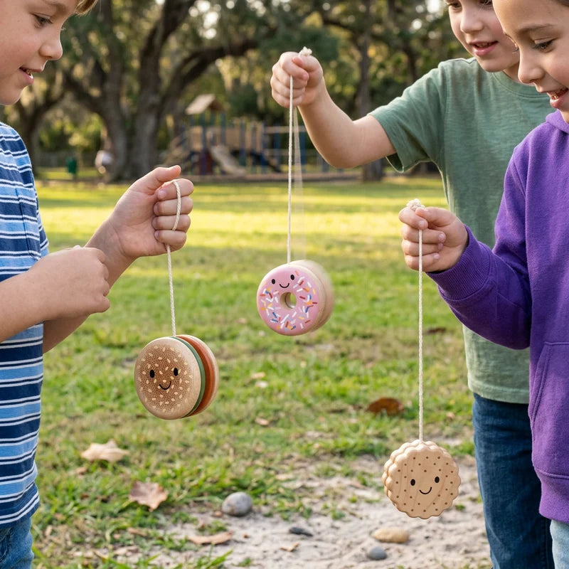 Speedy Monkey houten jojo – vrolijk speelgoed voor kleine behendige handjes