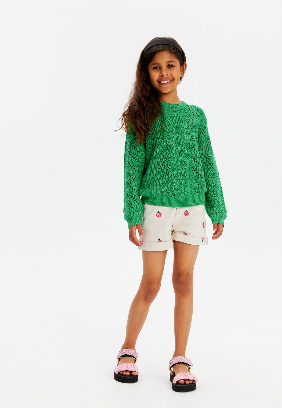 The New trui kind Jiva Knit Pullover (groen)