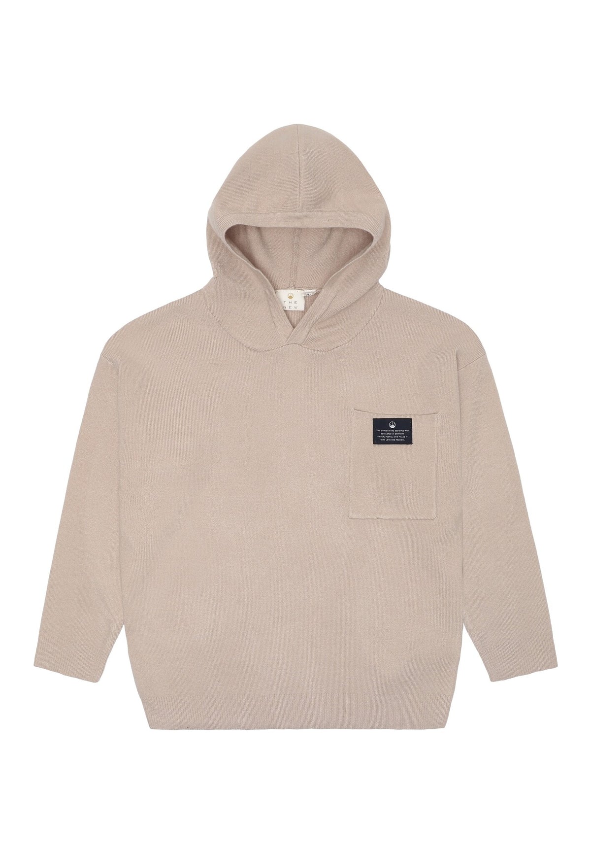 The New hoodie kind Larouse Knit Hoody Oatmeal (beige)