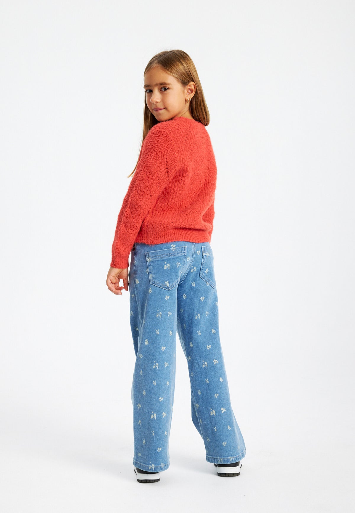 The New trui kind Diva Knit Pullover Chrysanthemum (rood)
