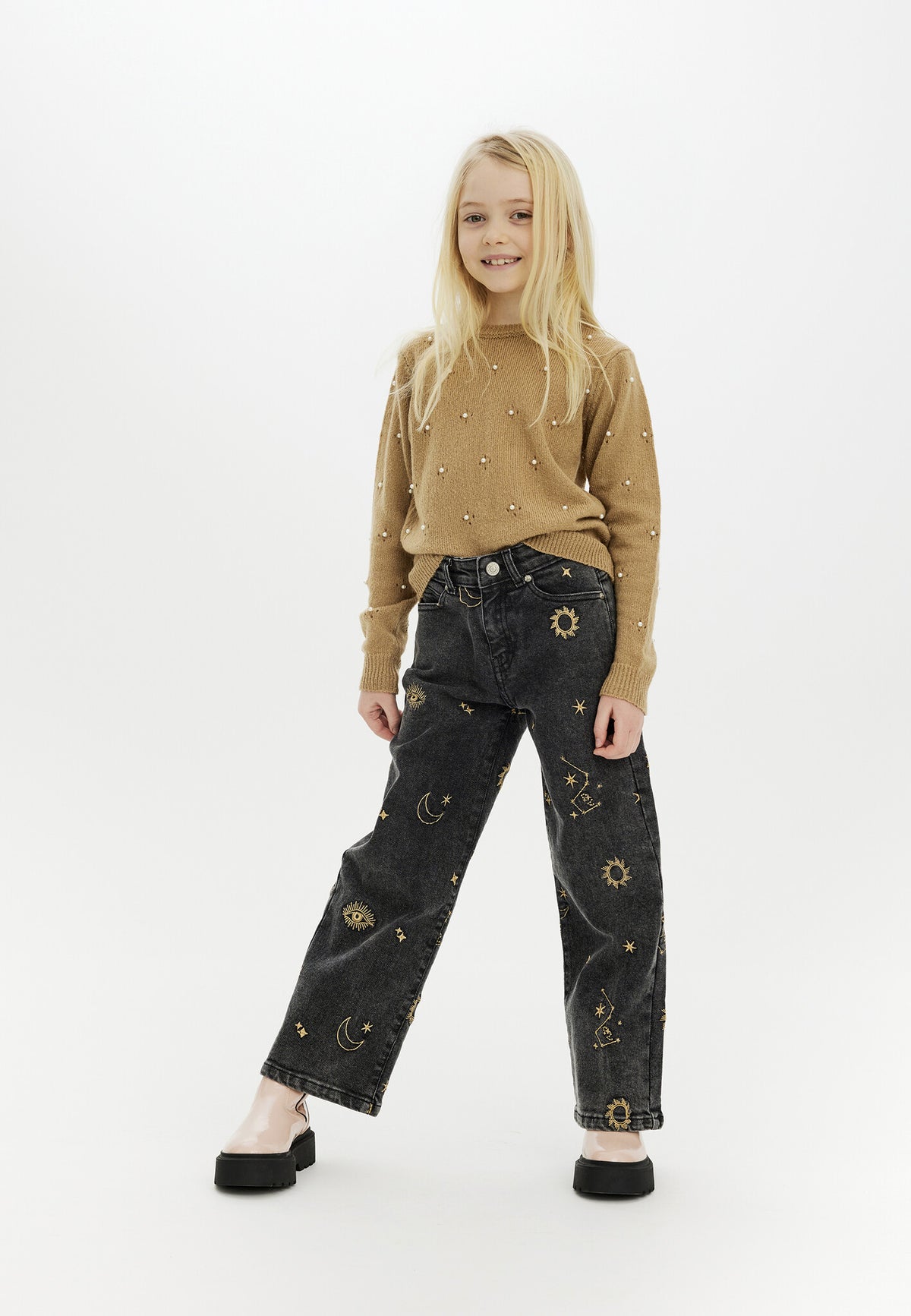 The New trui kind Michelle Knit Pullover Tannin (bruin)