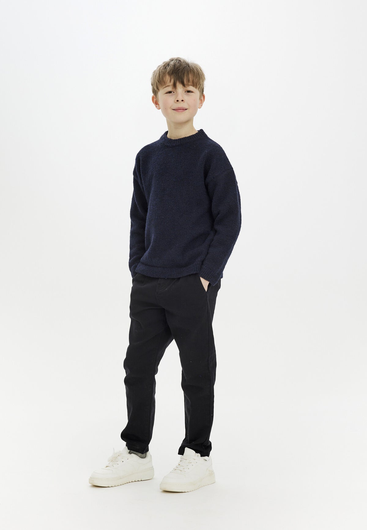 The New trui kind Martin Knit Pullover Navy Blazer (donkerblauw)