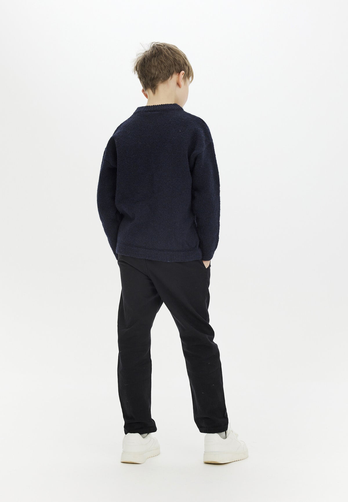The New trui kind Martin Knit Pullover Navy Blazer (donkerblauw)