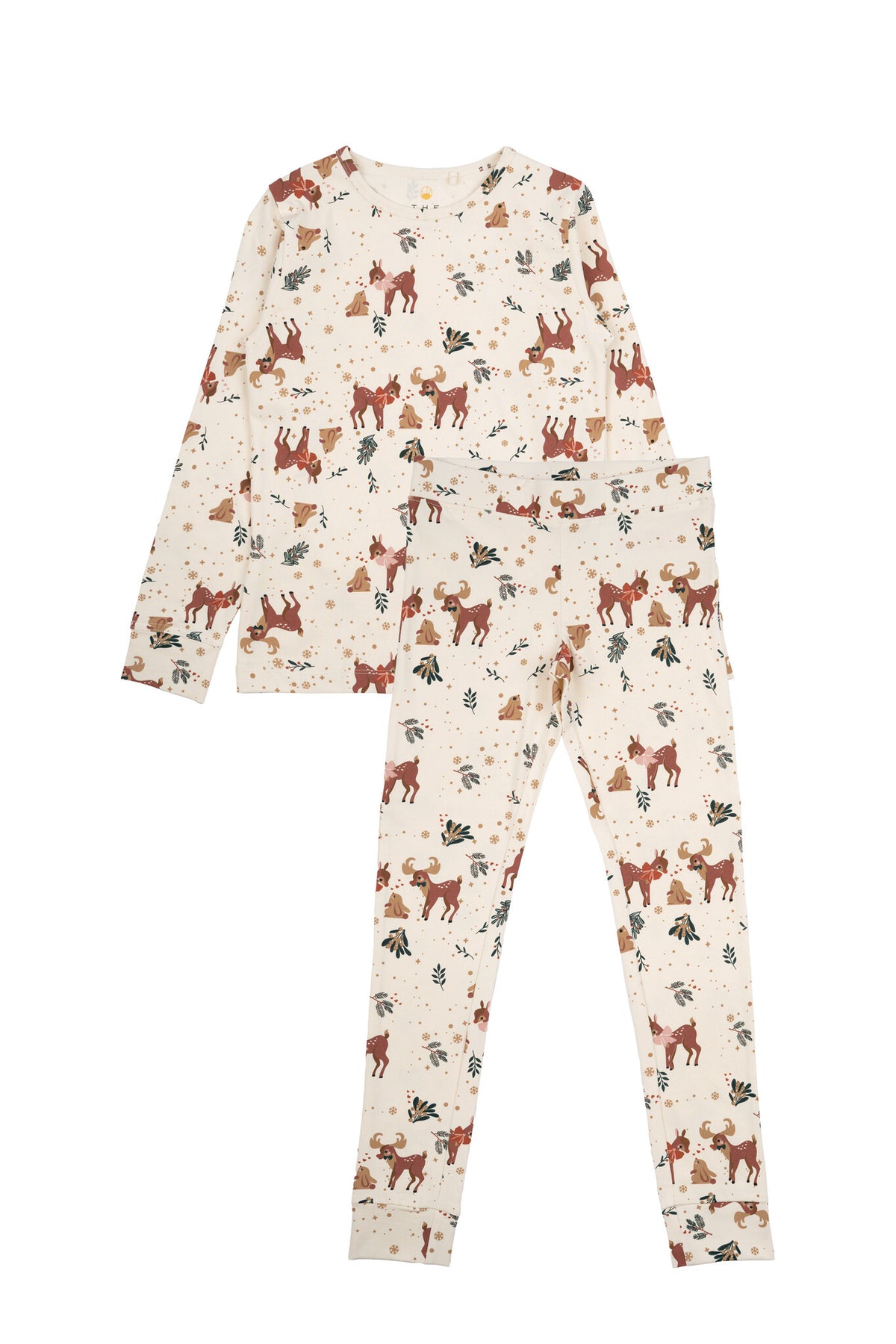 The New nachtset kind pyjama Holiday Nightset White Swan (wit)