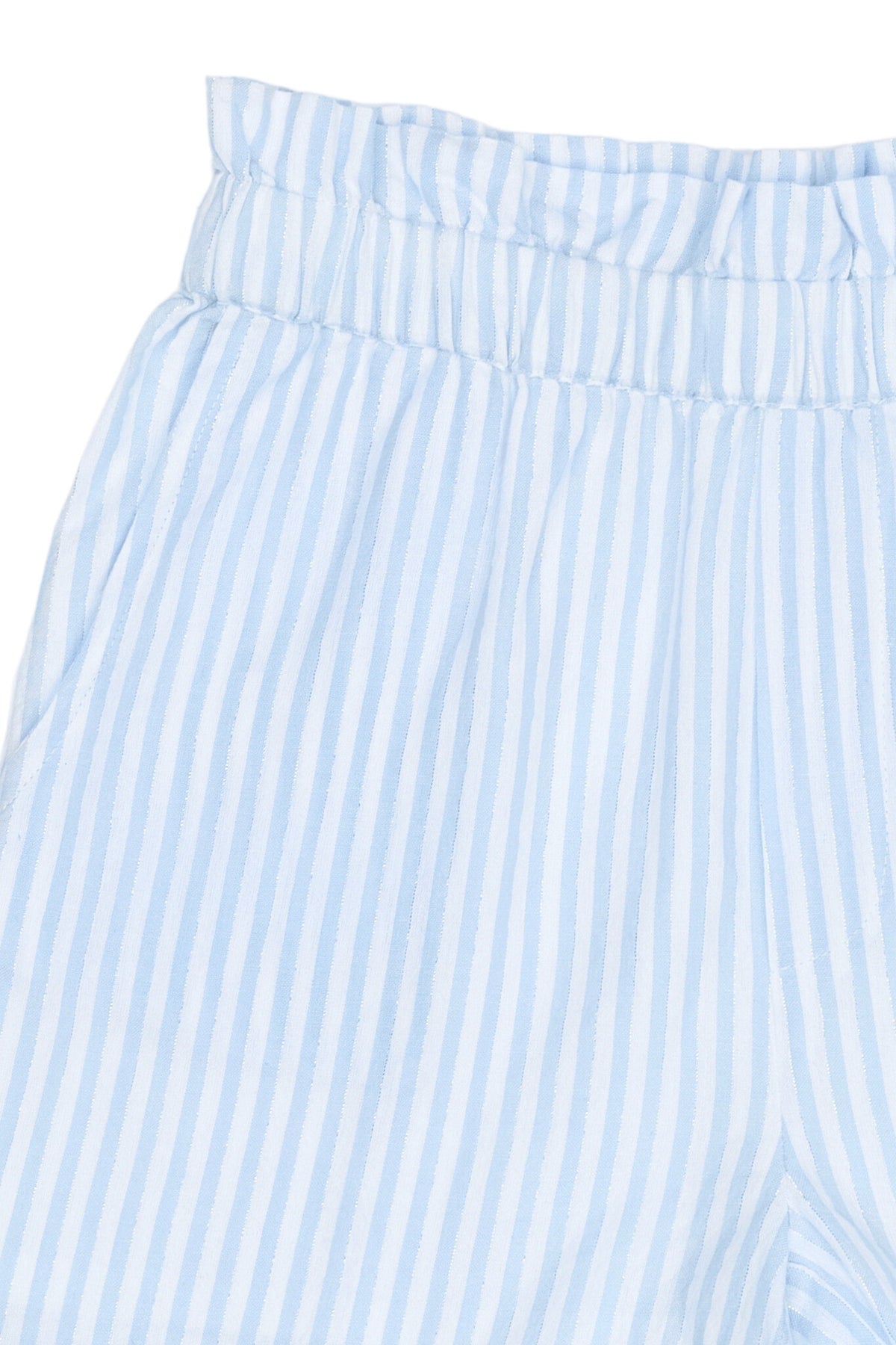 The New korte broek kind Nalani Shorts White Swan Striped (wit en blauw gestreept)