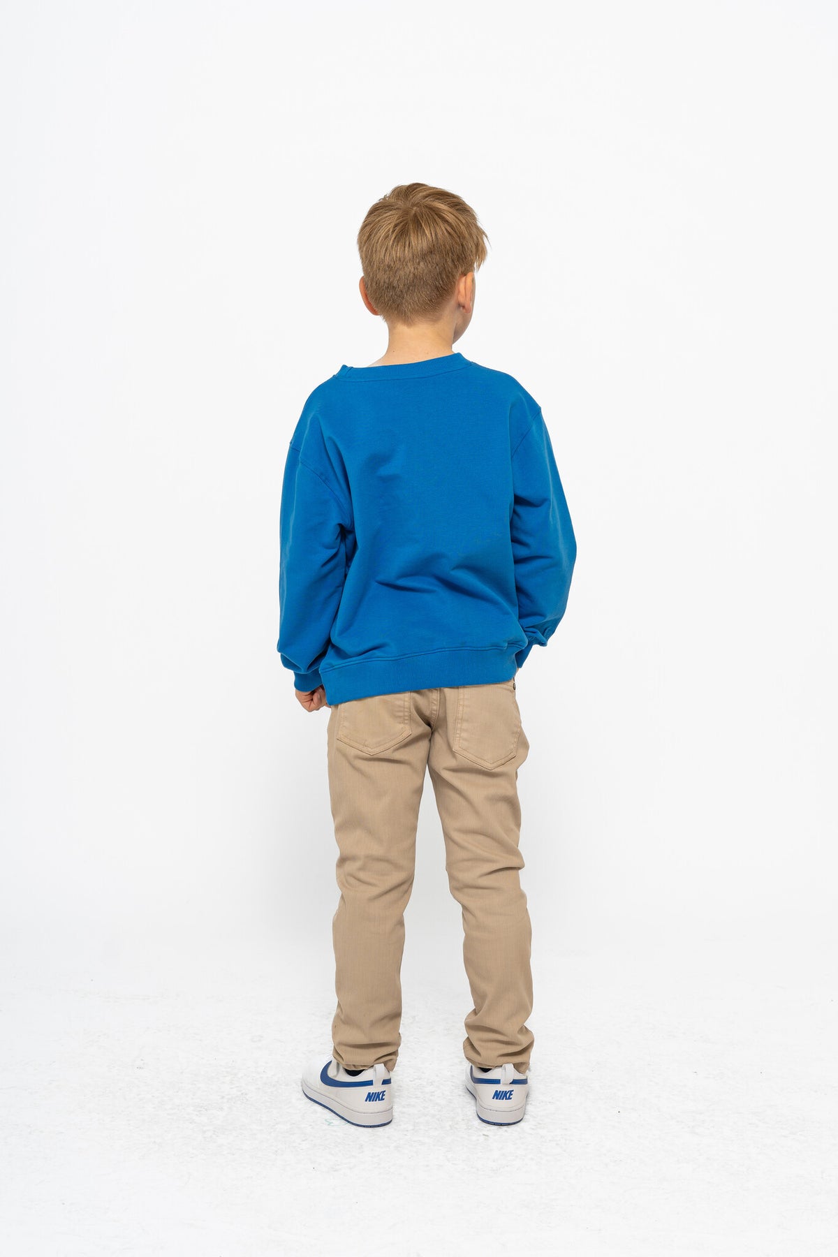 The New broek kind Villads Pants Feather Grey (lichtgrijs)