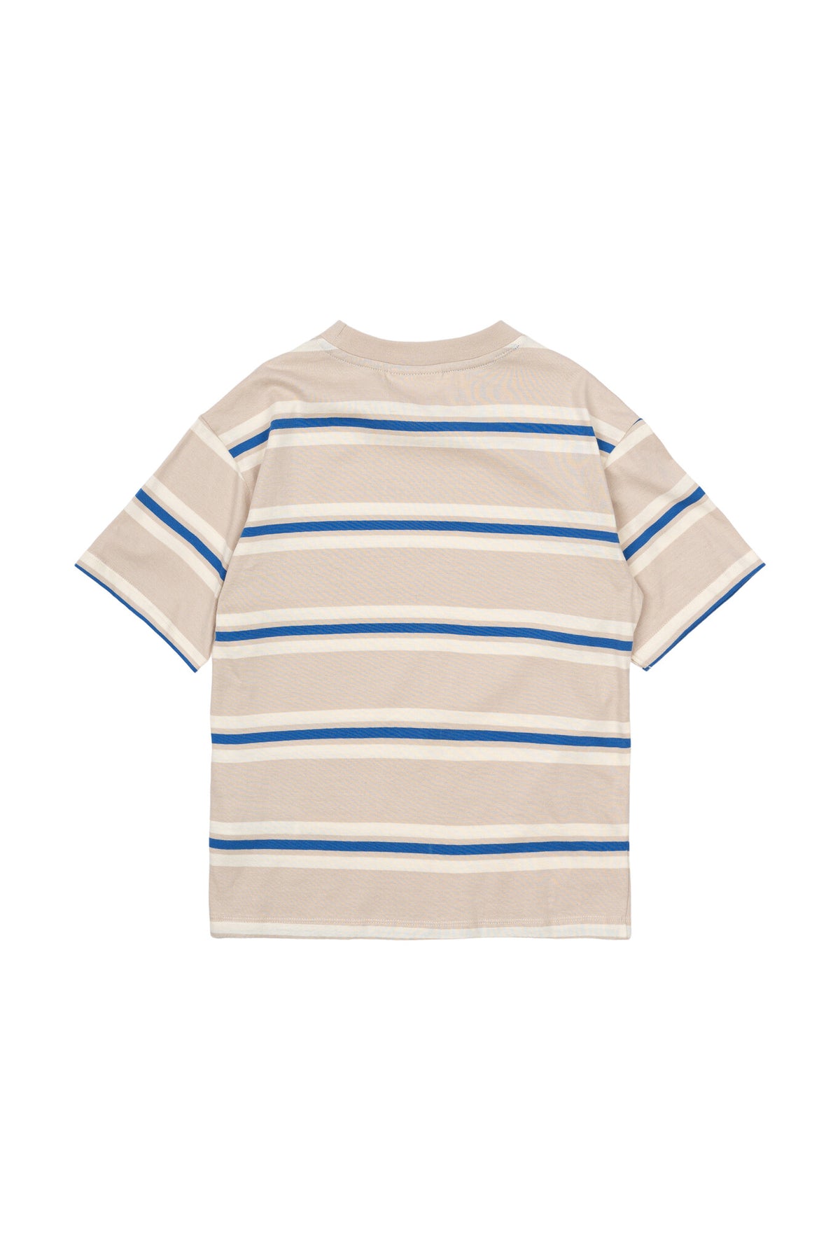 The New shirt kind Nicky OS S/S Tee Feather Grey (lichtgrijs, blauw en beige)
