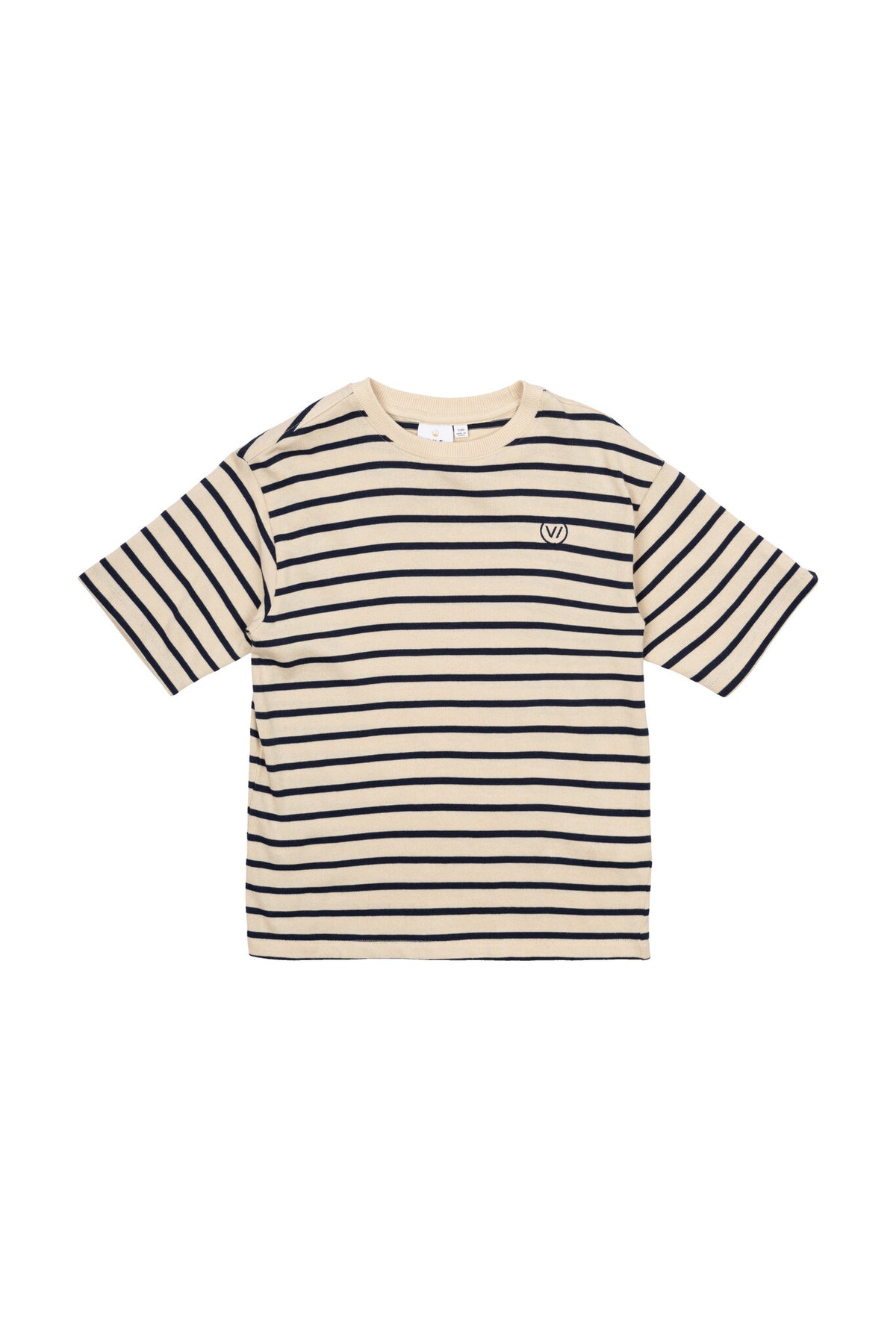The New shirt kind Nero OS S/S Tee Mood Indigo Striped (donkerblauw gestreept)
