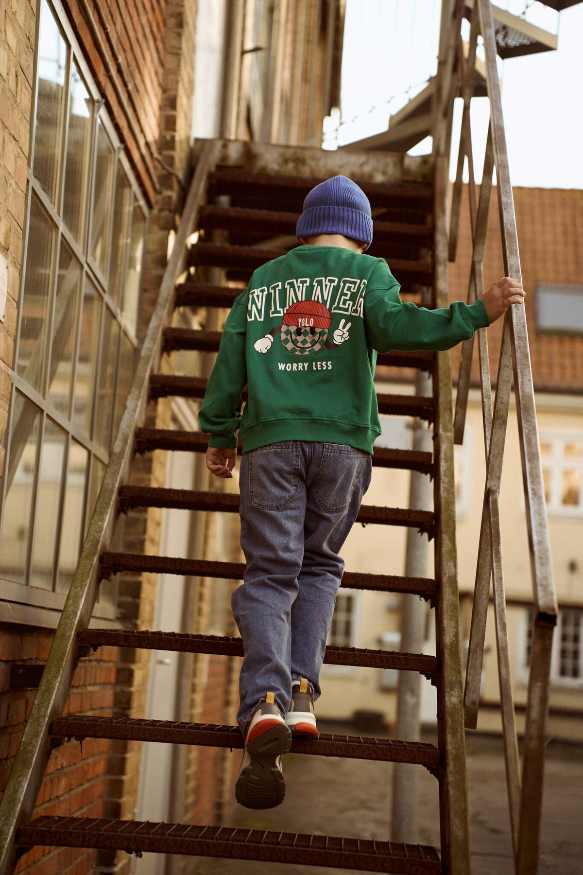 The New sweatshirt kind Paul Sweatshirt Alpine Green (groen)