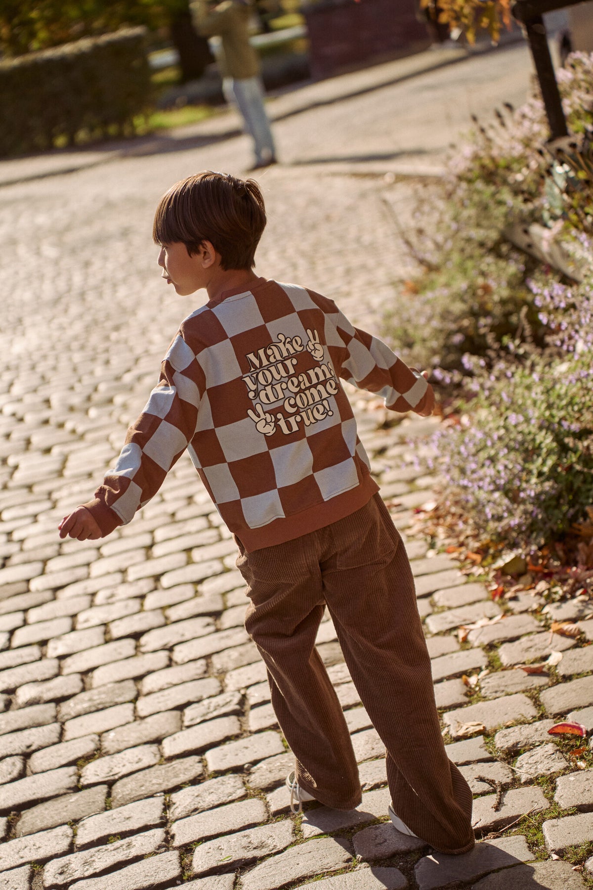The New sweater kind Pollard Sweater (blauw en bruin)