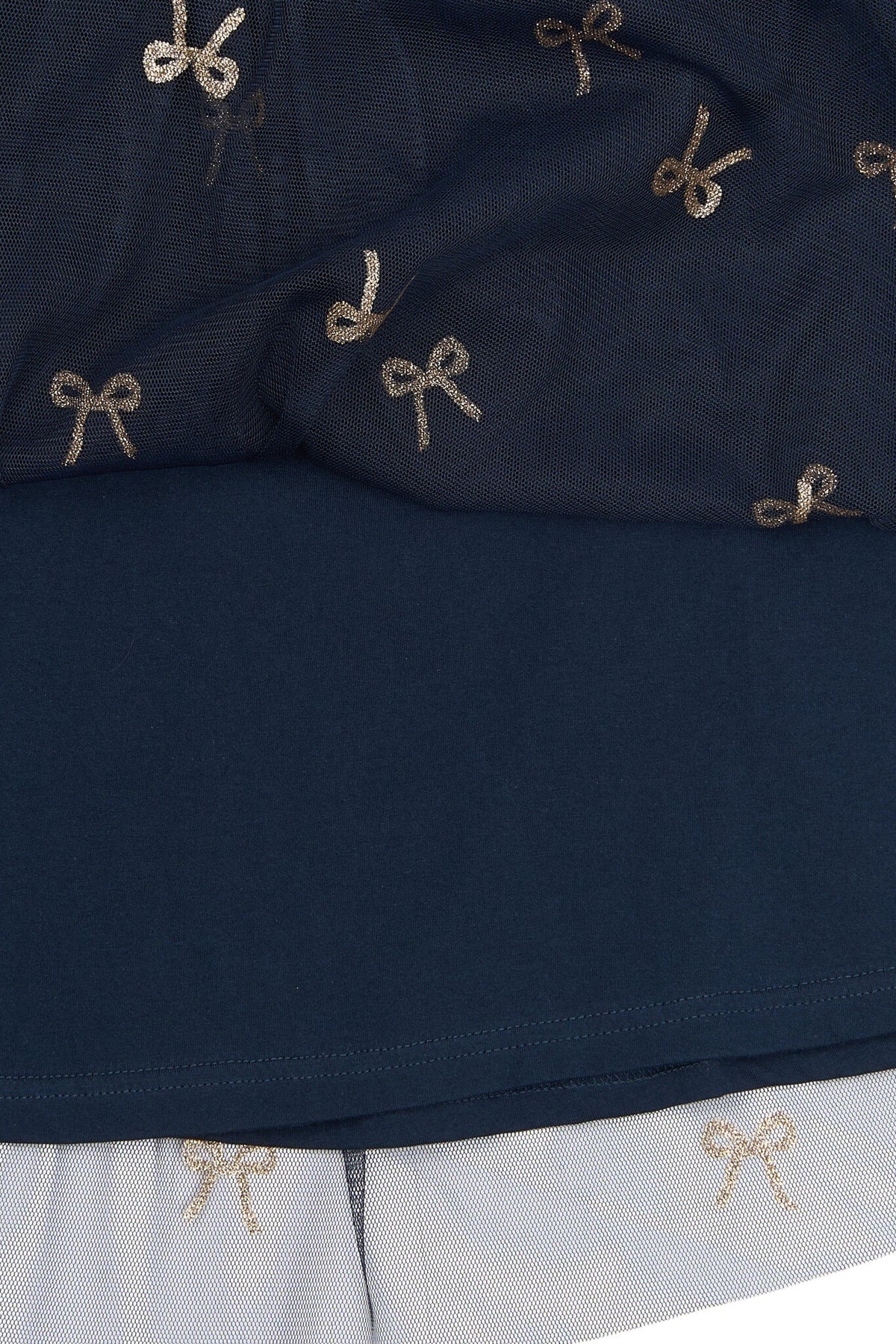 The New rok kind Rudelle Skirt Navy Blazer AOP (donkerblauw met print)