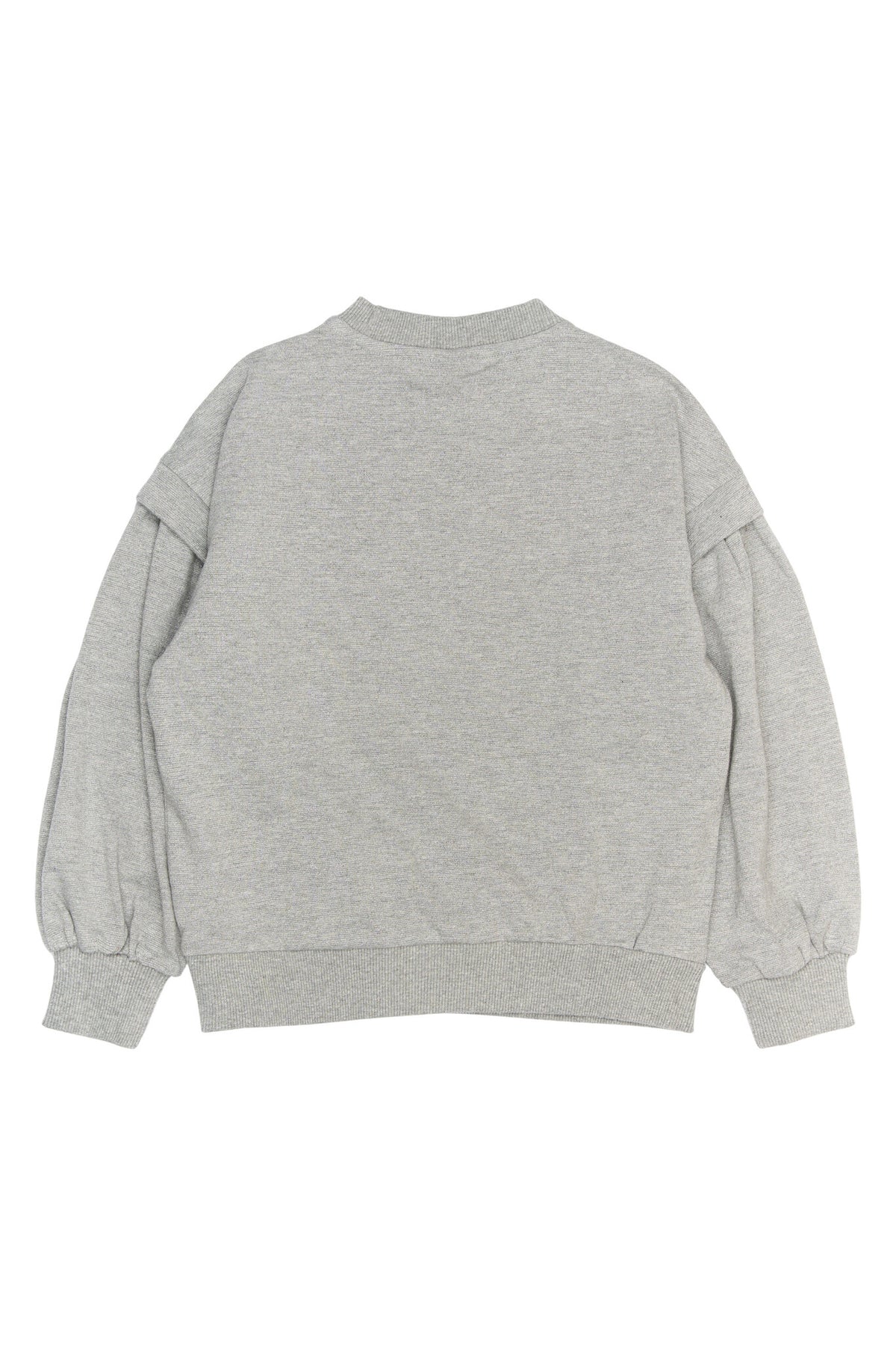 The New sweatshirt kind Renata Glitter Light Grey Melange (lichtgrijs gemêleerd)