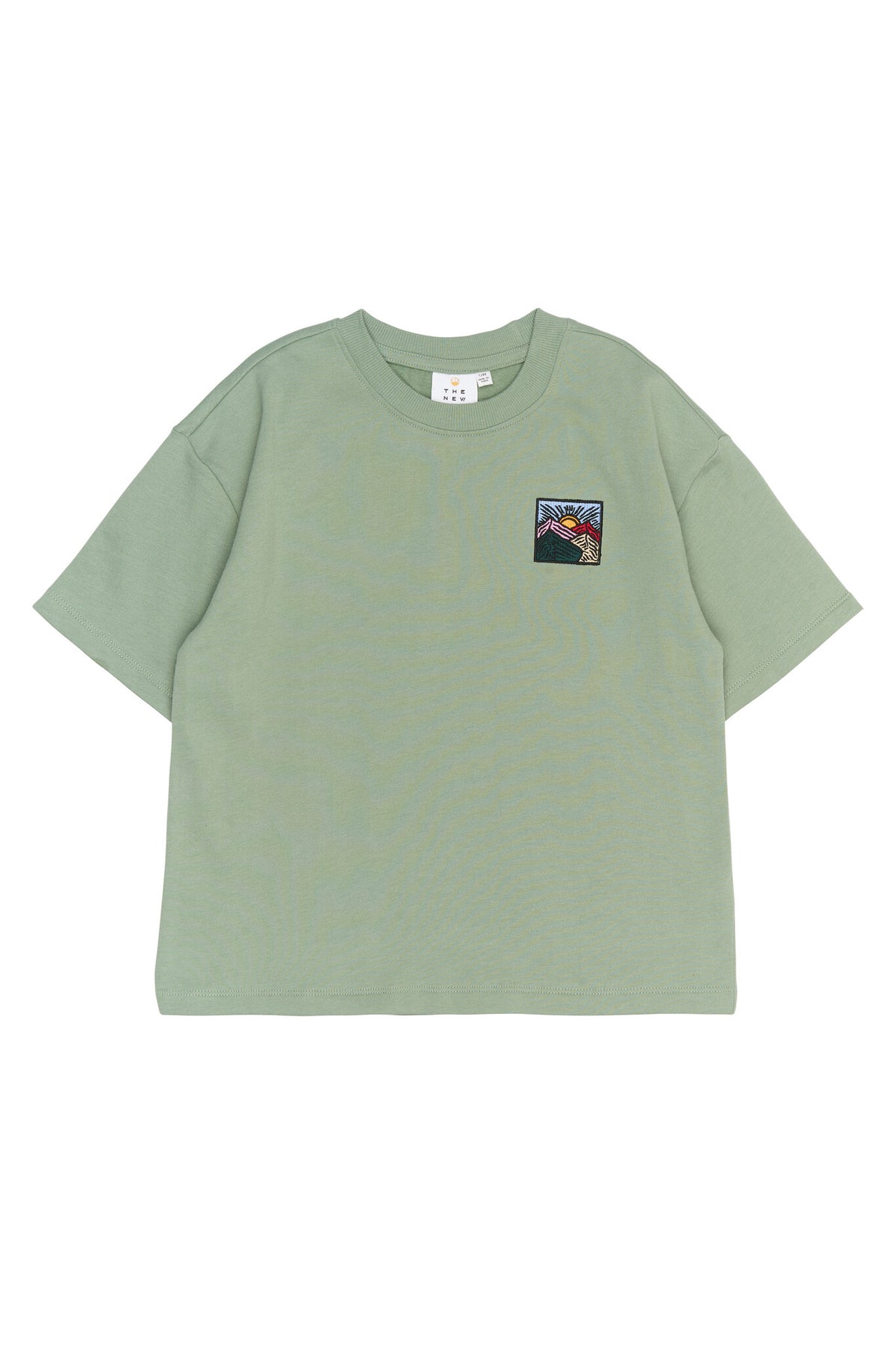 The New shirt kind Rowan OS S/S Sweat Tee Lily Pad (lichtgroen)