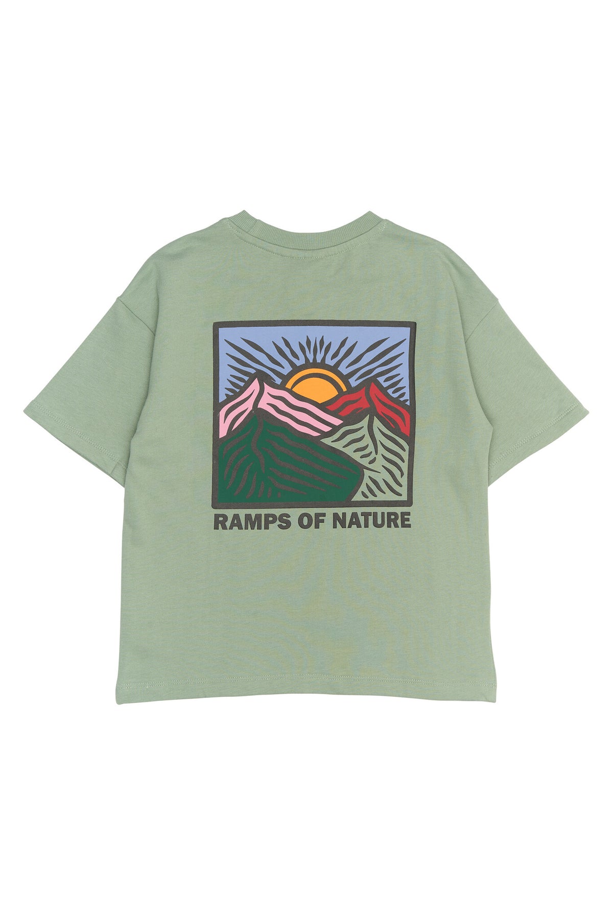 The New shirt kind Rowan OS S/S Sweat Tee Lily Pad (lichtgroen)
