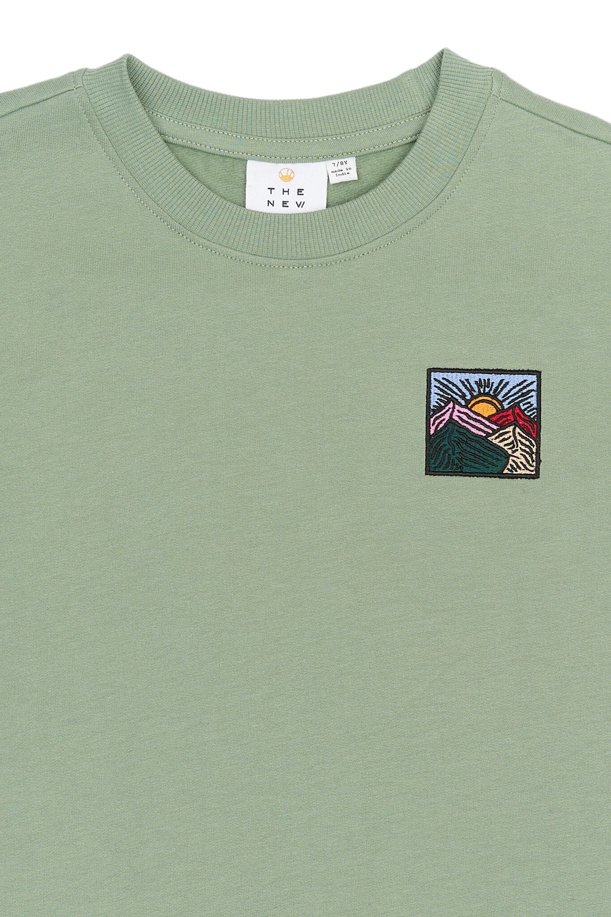 The New shirt kind Rowan OS S/S Sweat Tee Lily Pad (lichtgroen)