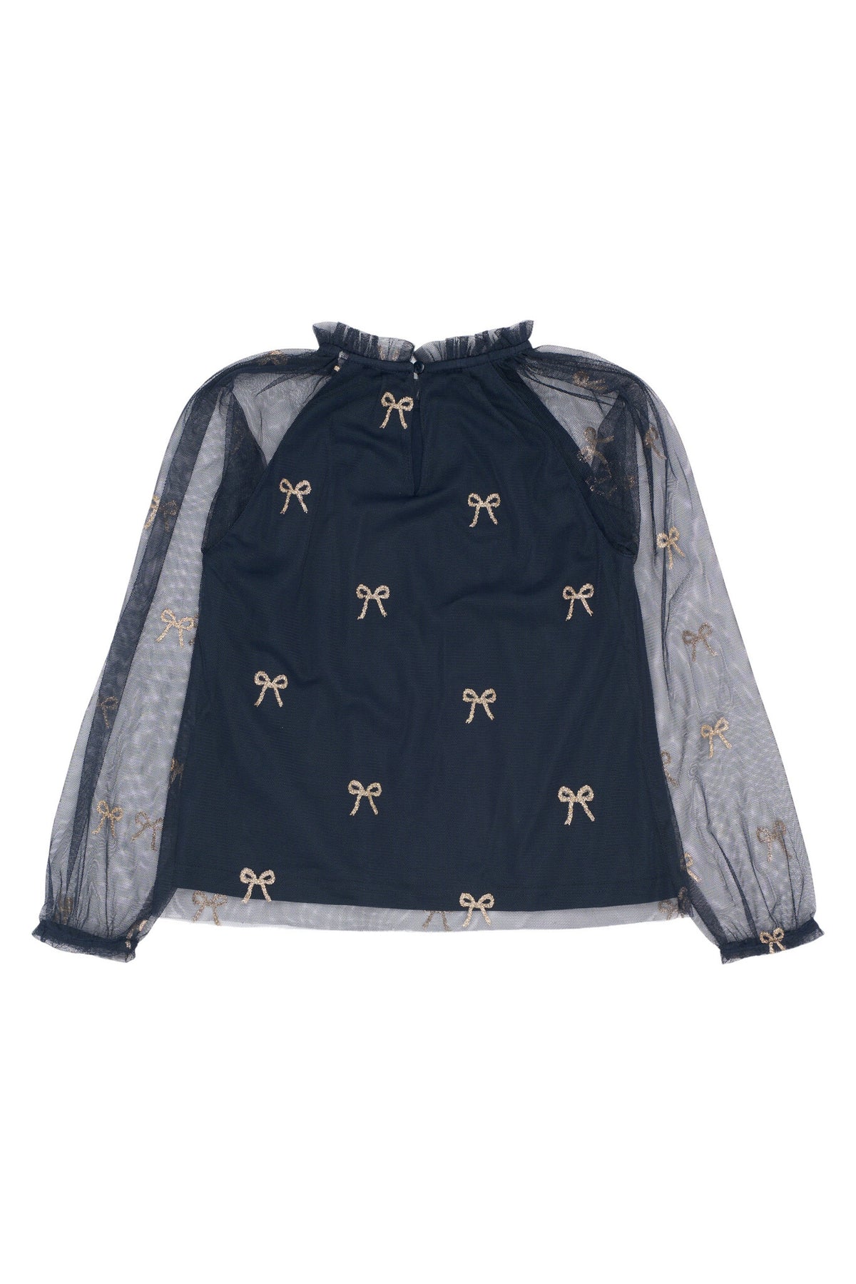 The New blouse kind Rudelle L/S Top Navy Blazer AOP (donkerblauw met print)