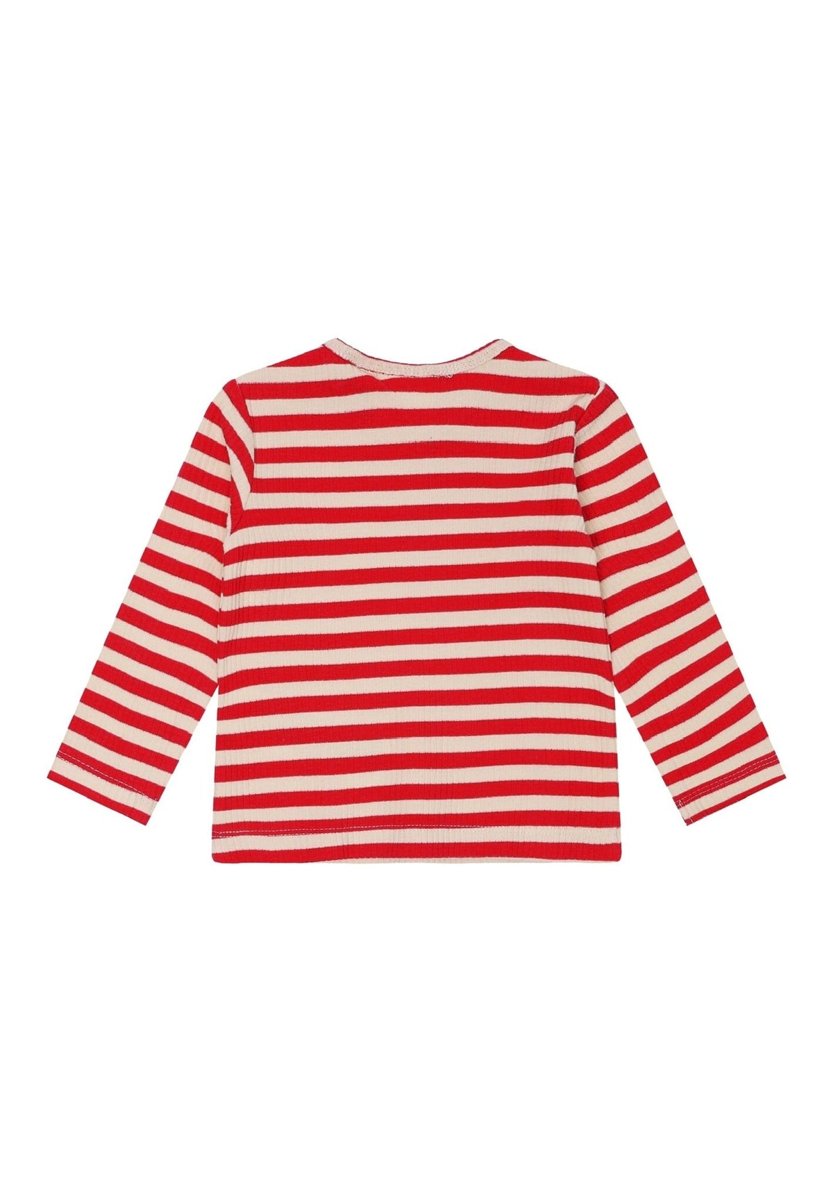 The New shirt kind Fro L/S Rib Tee (rood gestreept)