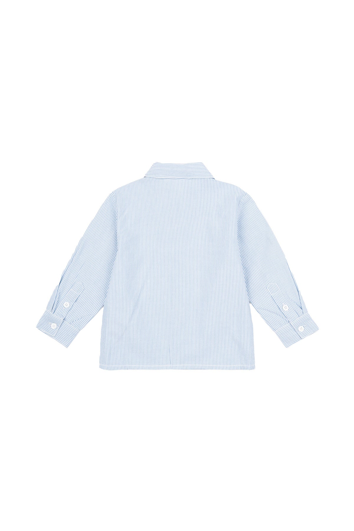 The New overhemd kind Marvin Shirt Bright White Striped (wit en lichtblauw gestreept)