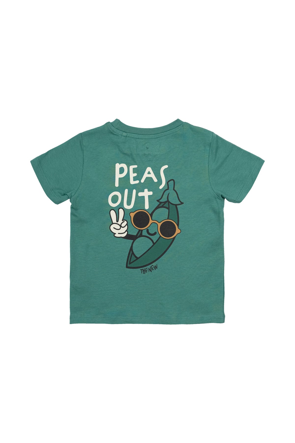 The New shirt kind Newel S/S Tee Bottle Green (groen)