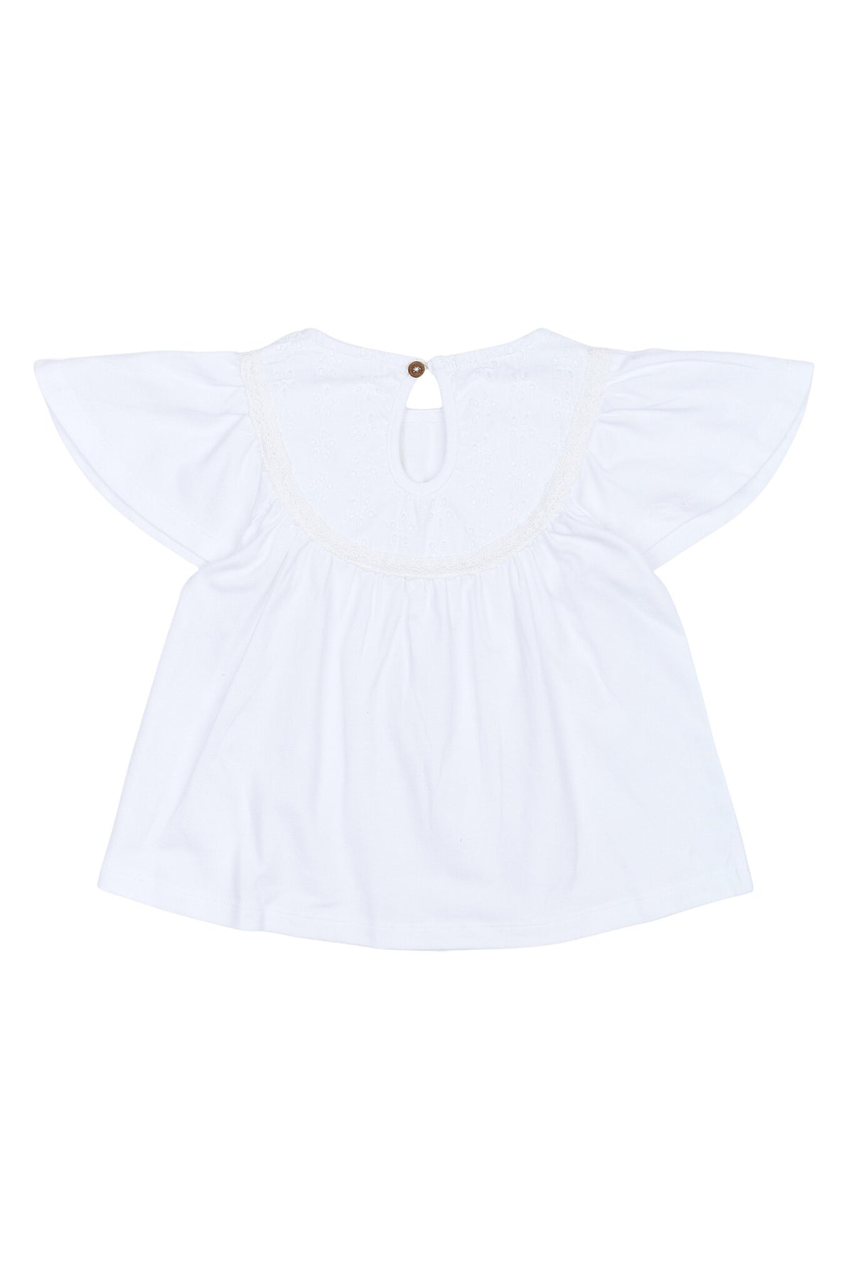 The New top kind Novalie S/S Top White Swan (wit)